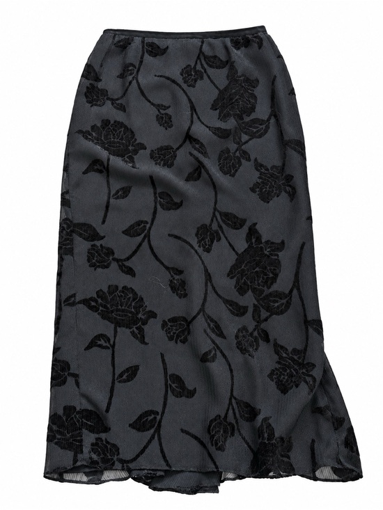 Liz Claiborne Dresses & Skirts - Vintage Liz Claiborne Night floral shimmer midi skirt 12